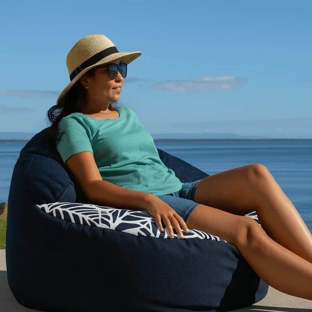 Family Outdoor Bean Bag Bundle – 2 Adults, 2 Kids & Large Ottoman