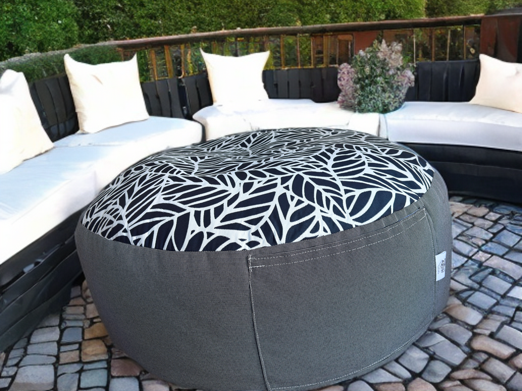 Large Round Outdoor Ottoman