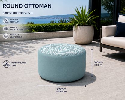Small Round Outdoor Ottoman