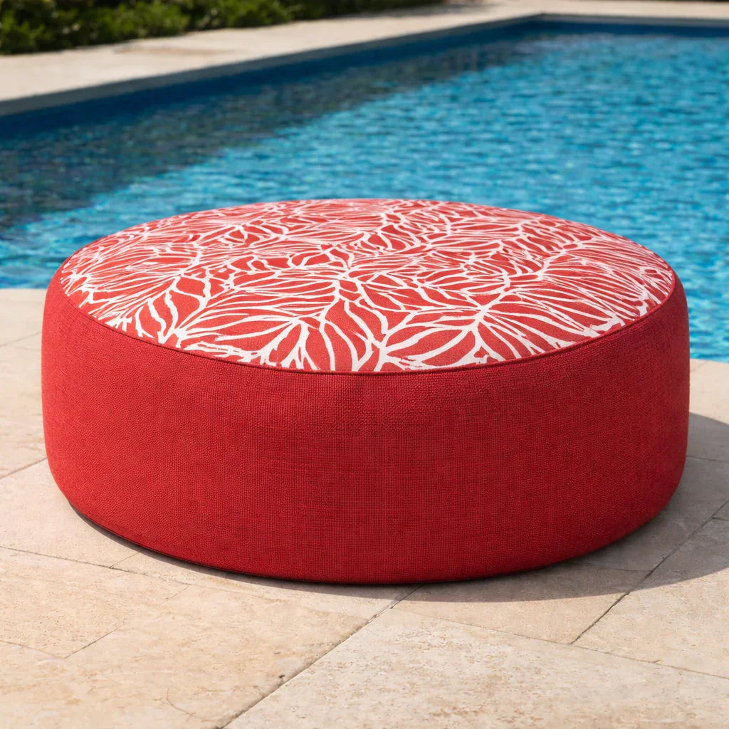 Coral Reef Red Outdoor Collection - Bean Bags, Ottomans & Cushions — prices vary by selection - Lazy Beanz