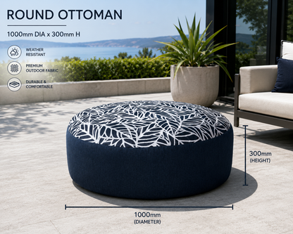 Large Round Outdoor Ottoman