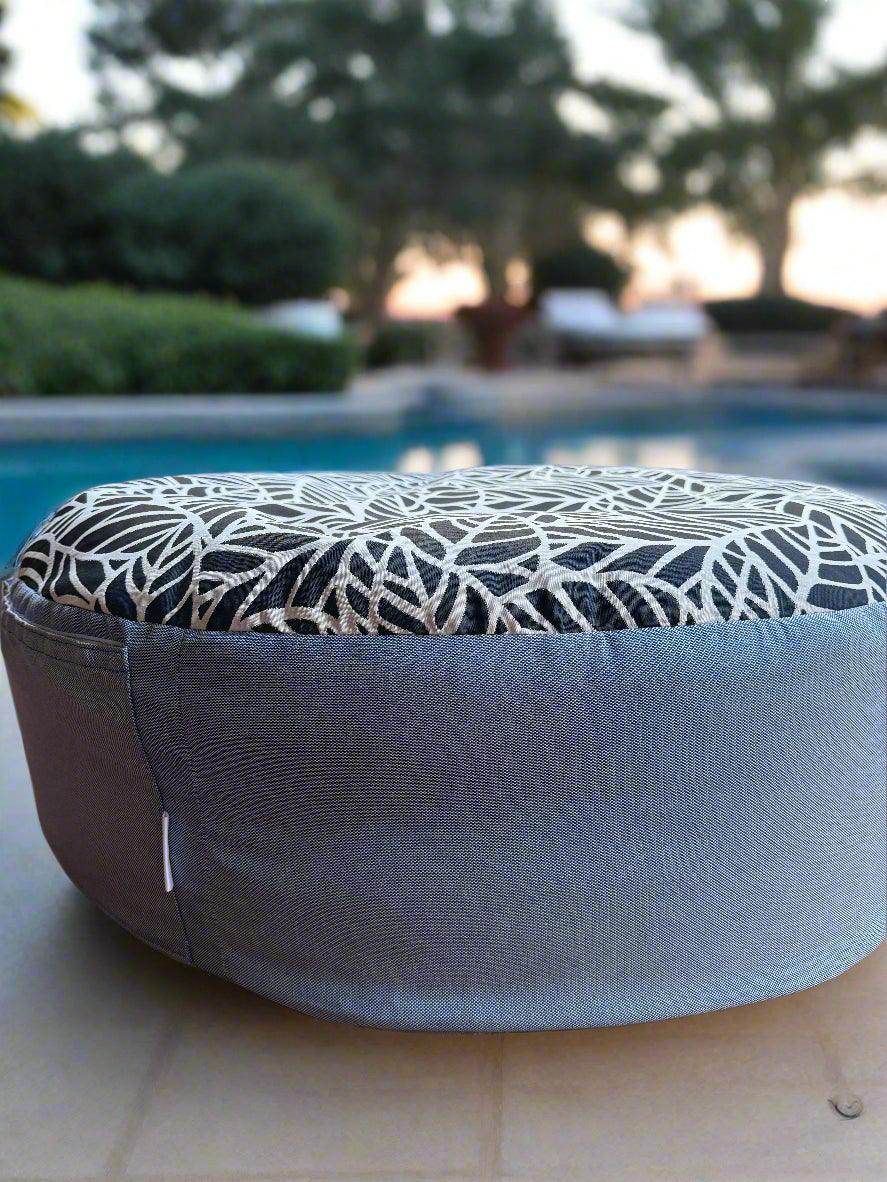 Large Round Ottoman - Lazy Beanz