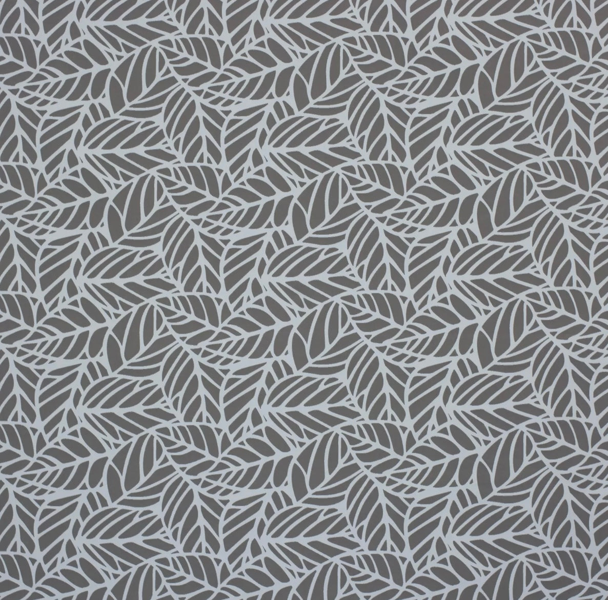 Gray leaf pattern on a gray background