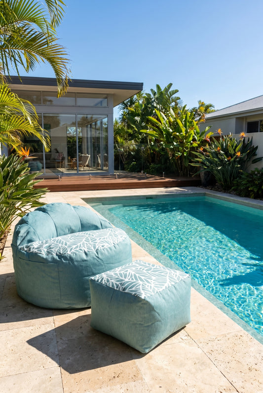 turquoise-bean-bag-chairs-poolside-modern-house.jpg