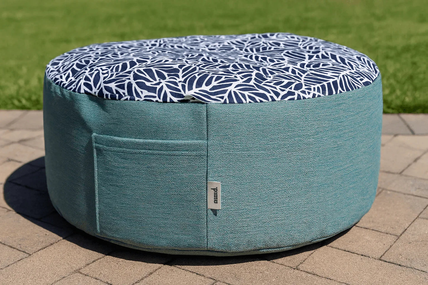 Large Round Ottoman for Outdoors – 1000mm, Made in Australia - Lazy Beanz