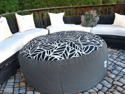 Large Round Ottoman for Outdoors – 1000mm, Made in Australia - Lazy Beanz