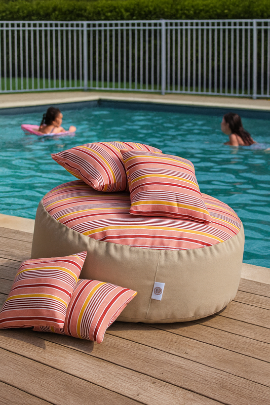 Large Round Outdoor Ottoman