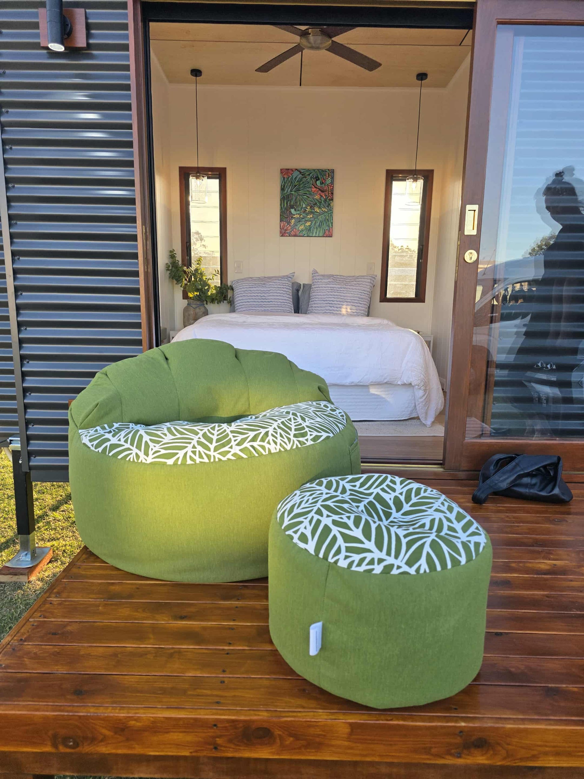 Kids Bean Bag in Island Palm Green Colour