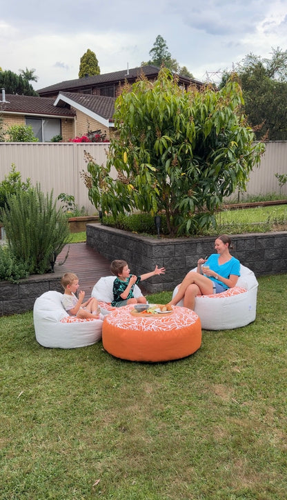 large round outdoor ottoman