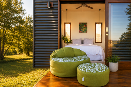 green-bean-bag-chairs-white-pattern-wooden-deck.jpg