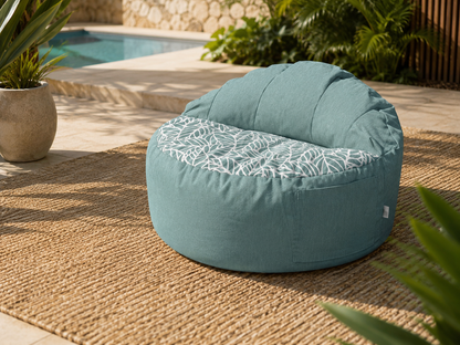 teal-bean-bag-chair-patterned-cushion-pool-patio.jpg