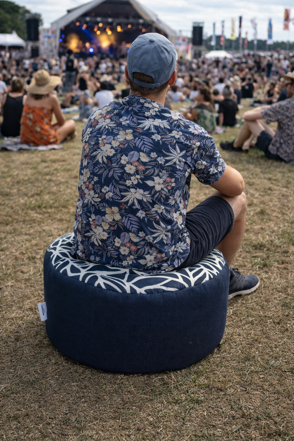 round small ottoman stool